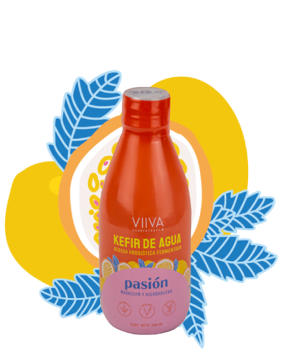 Kefir de agua – Pasión (Maracuyá y Hierbabuena)