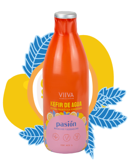 Kefir de agua – Pasión (Maracuyá y Hierbabuena)