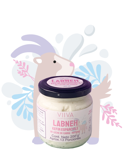 Labneh de Kefir de leche de cabra natural - Esparcible de Kefir